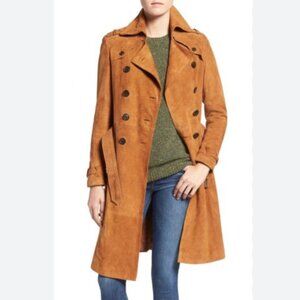 Rebecca Minkoff Suede Trench Jacket